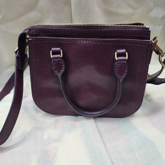 Fossil mini ryder satchel, fig burgundy - Picture 2 of 7